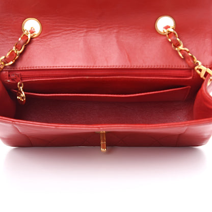 Chanel Lambskin Quilted Small Single Flap Red 5 of 17