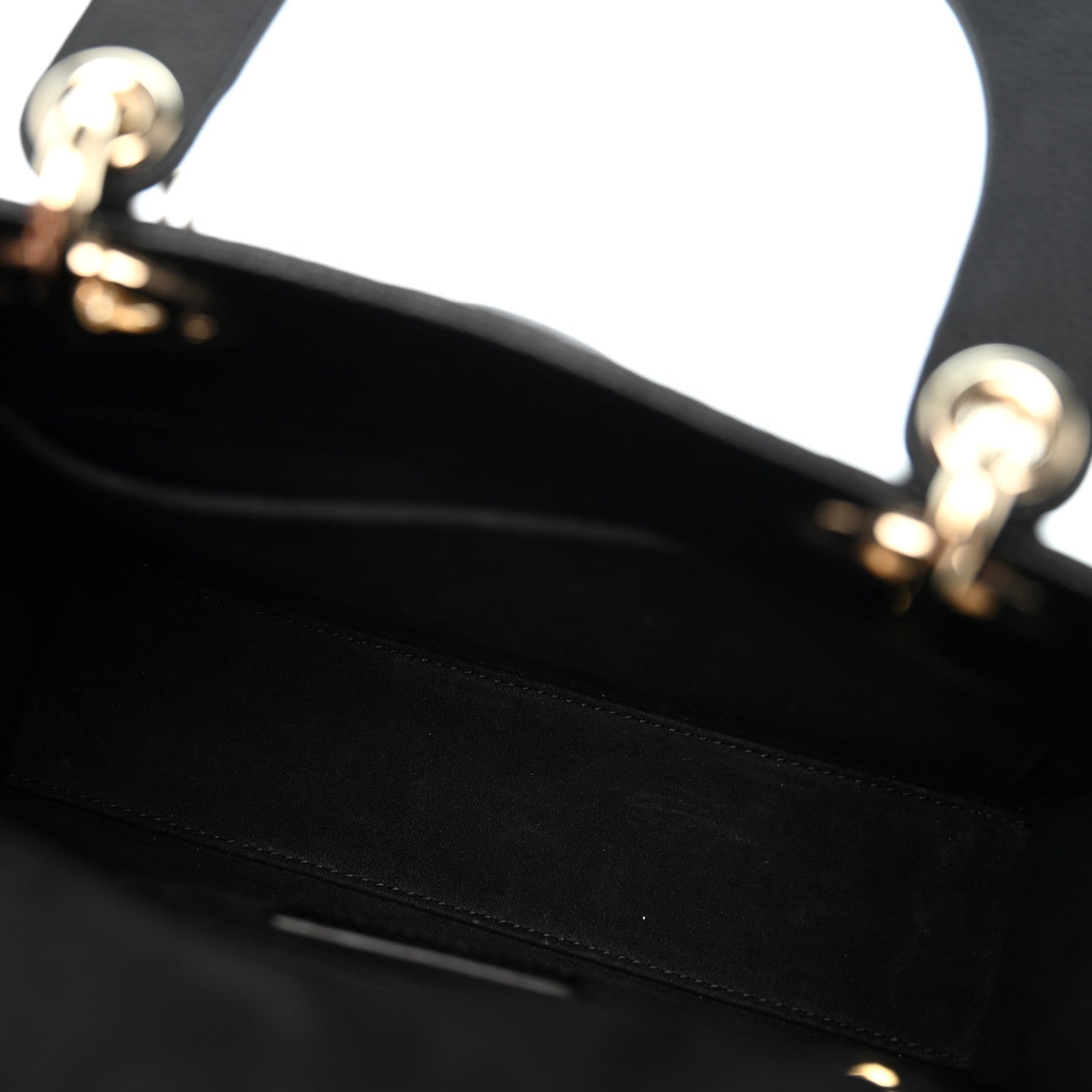 Christian Dior Grained Calfskin Cannage Small Lady Dior Black 5 of 11