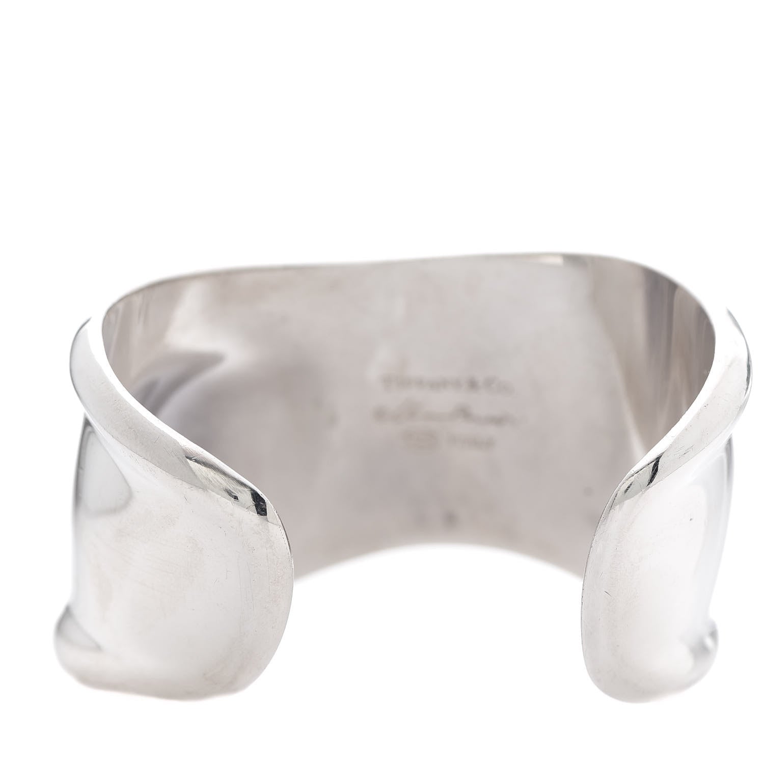 Tiffany Sterling Silver Small Elsa Peretti Left Wrist Bone Cuff Bracelet 3 of 4