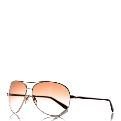 Tom Ford Metal Charles Aviator Sunglasses TF35 Gold 1 of 7