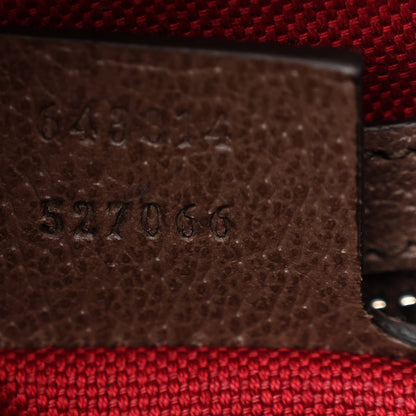 Gucci GG Supreme Monogram Textured Dollar Calfskin Small Detail Tote Beige Ebony New Acero 6 of 12
