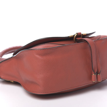 Chloe Calfskin Medium Marcie Satchel Terracotta Red 8 of 9