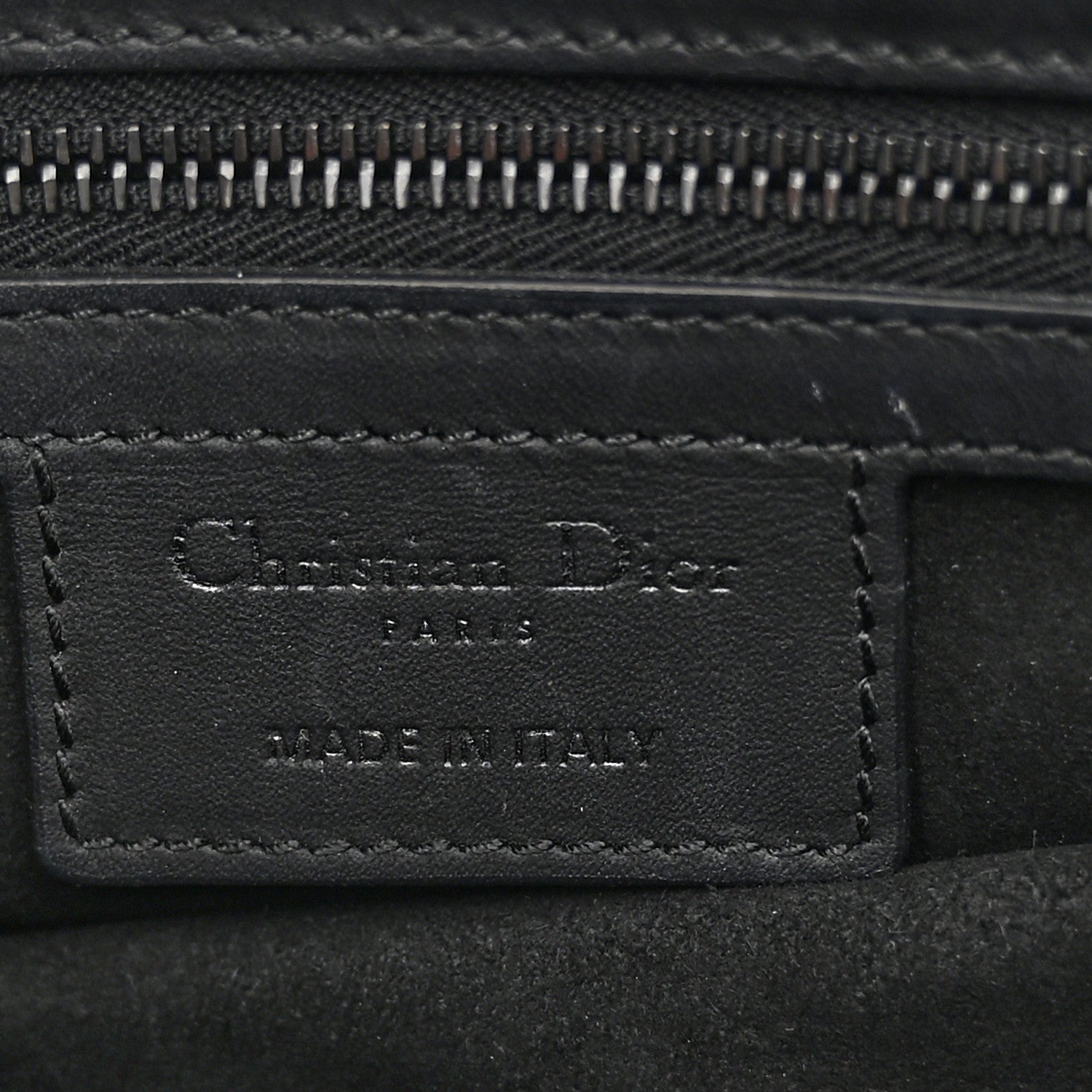 Christian Dior Ultra Matte Calfskin Saddle Bag Black 6 of 12