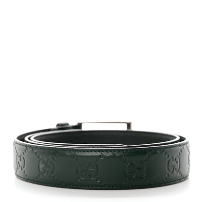 Gucci Guccissima Signature 30mm Belt 90 36 Verde 2 of 5