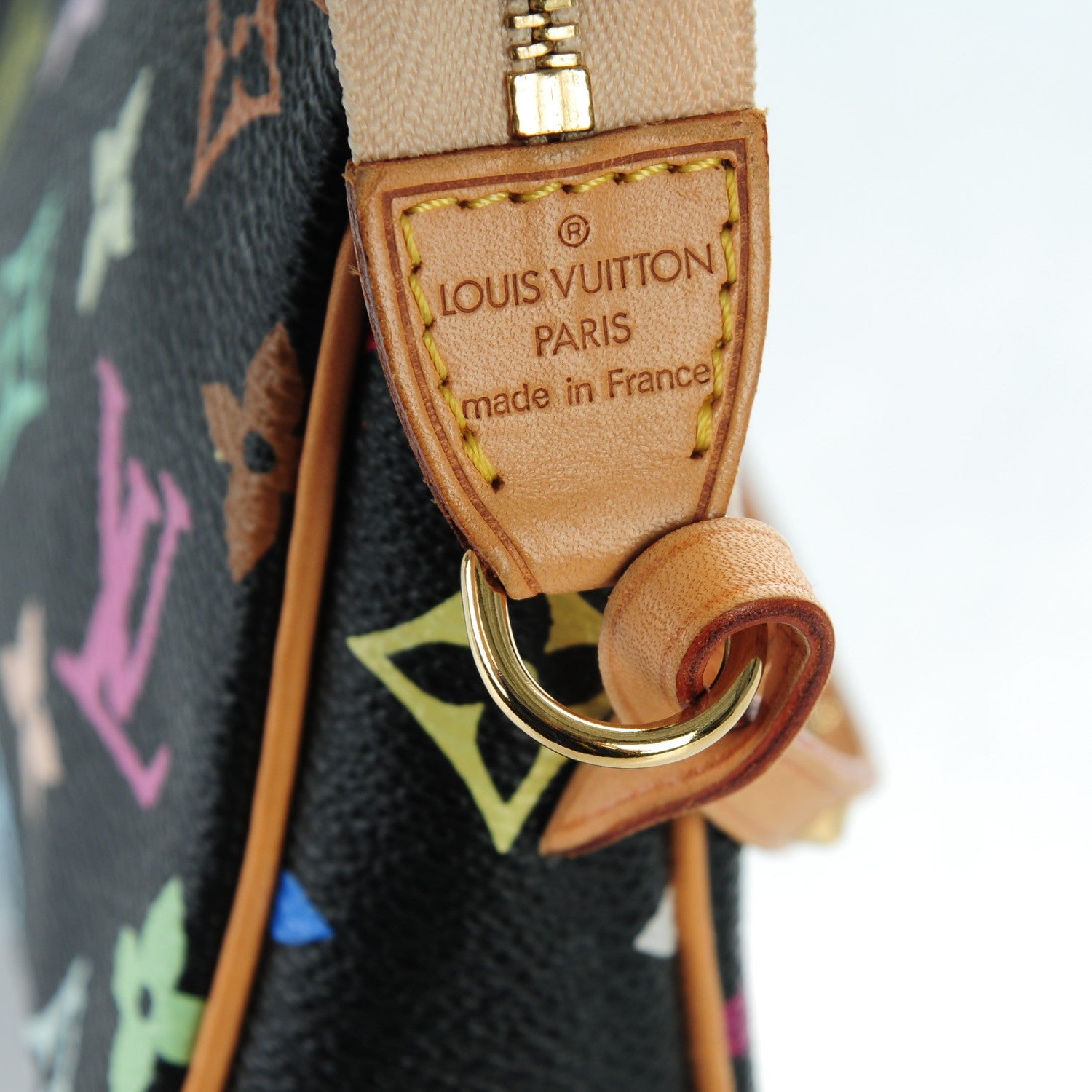 Louis Vuitton Monogram Multicolor Pochette Accessories Black 6 of 8