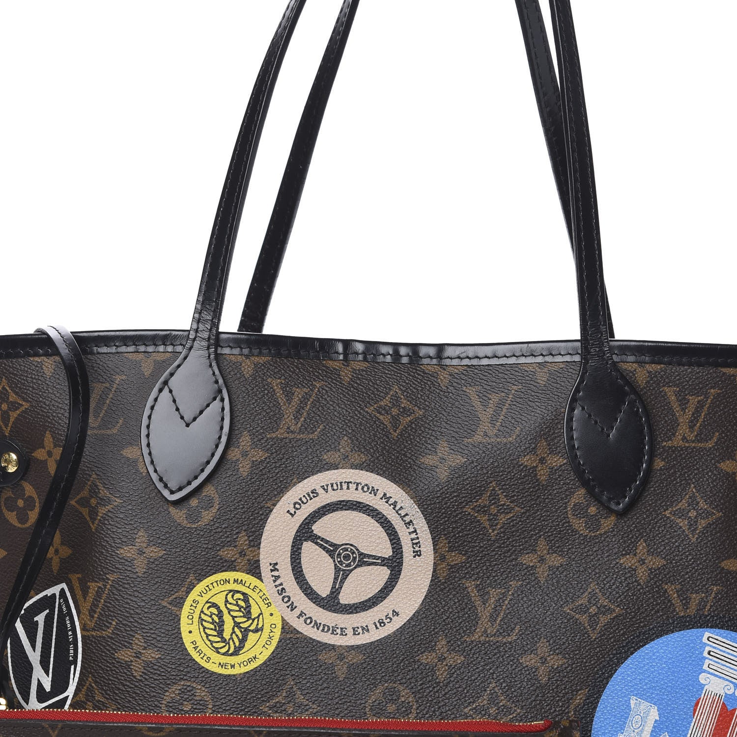 Louis Vuitton Monogram World Tour Neverfull MM 8 of 11