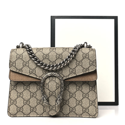 Gucci GG Supreme Monogram Mini Dionysus Shoulder Bag Taupe 11 of 11