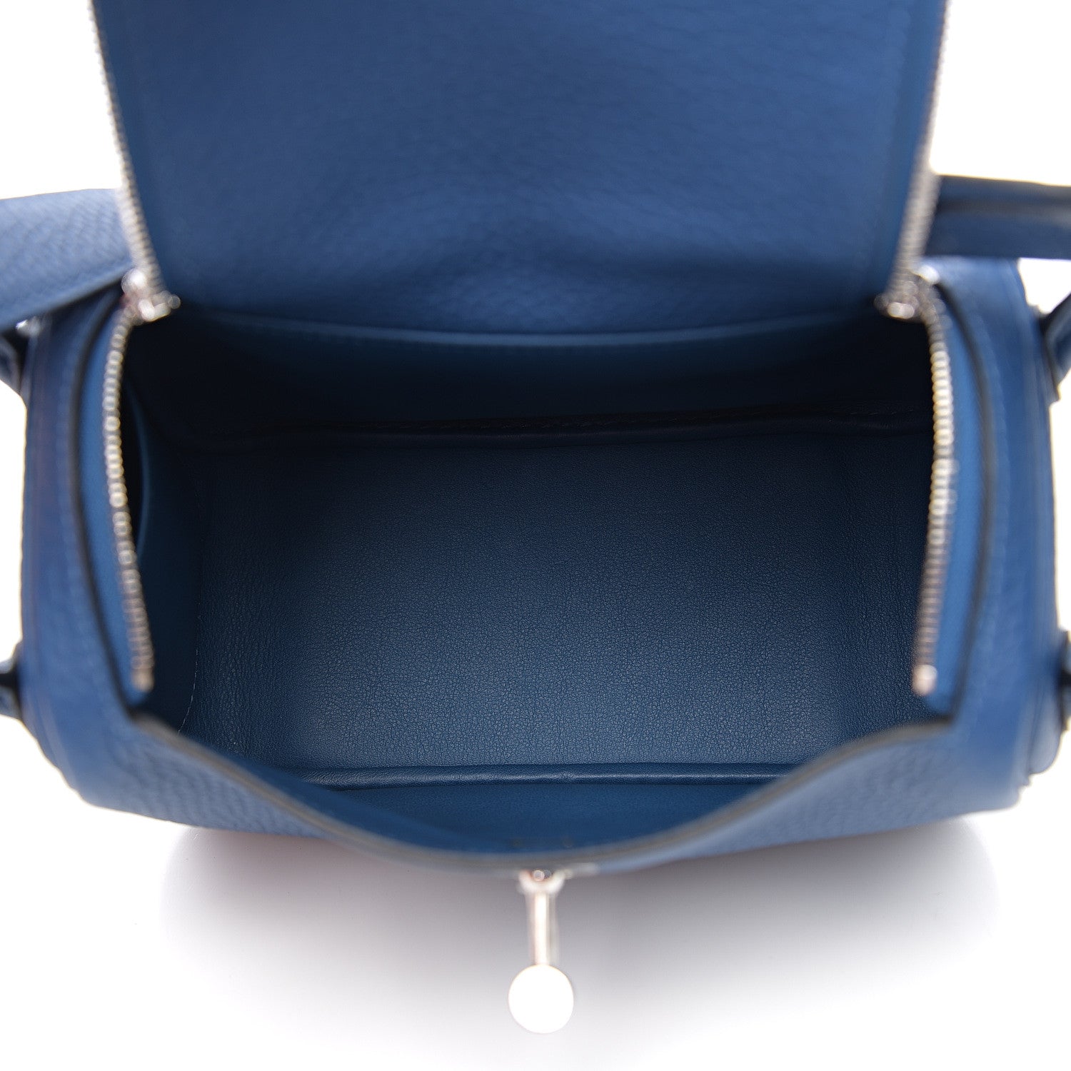 Hermes Taurillon Clemence Mini Lindy 20 Deep Bleu 4 of 9