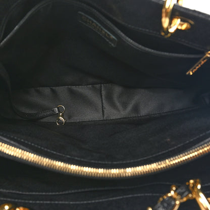 Chanel Caviar Quilted Grand Shopping Tote GST Black 10 of 22