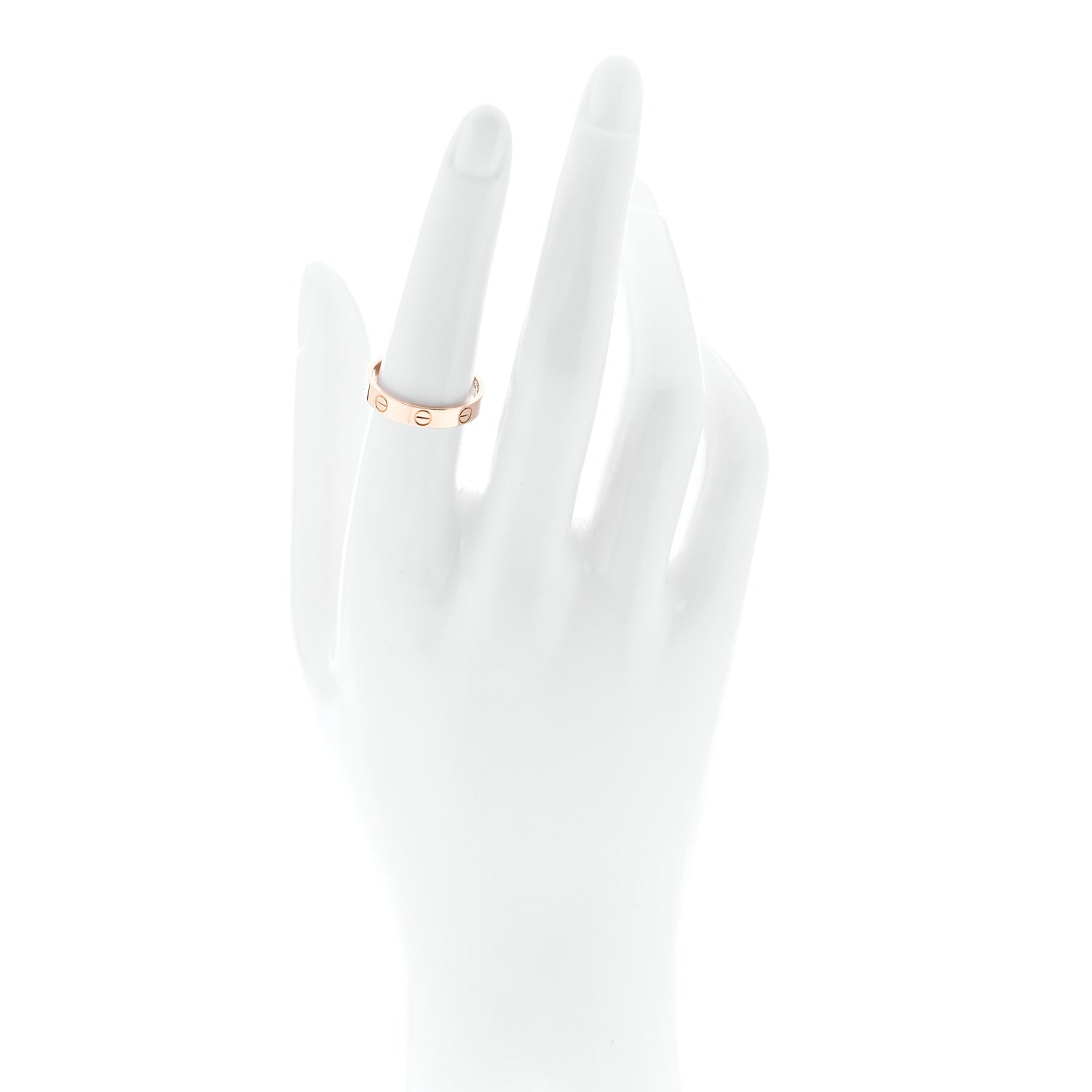Cartier 18K Pink Gold 3.5mm LOVE Wedding Band Ring 54 6.75 2 of 4