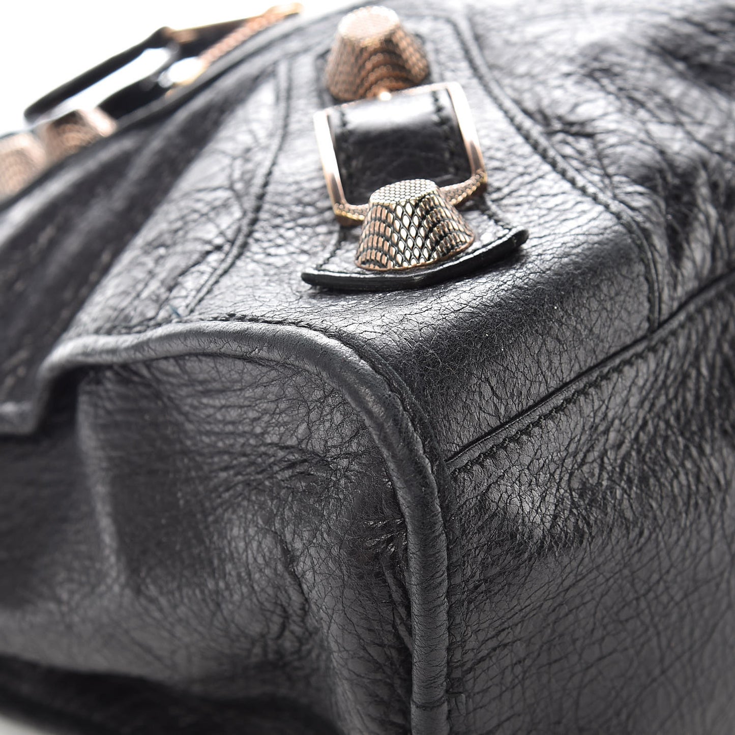Agneau Giant 21 Rose Gold Hardware City Black
