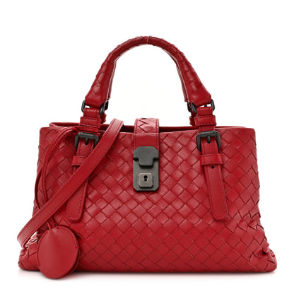 Bottega Veneta Nappa Intrecciato Small Roma Tote Red 1 of 17