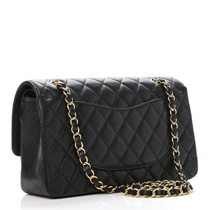 Chanel Caviar Quilted Medium Double Flap Black 2 of 4
