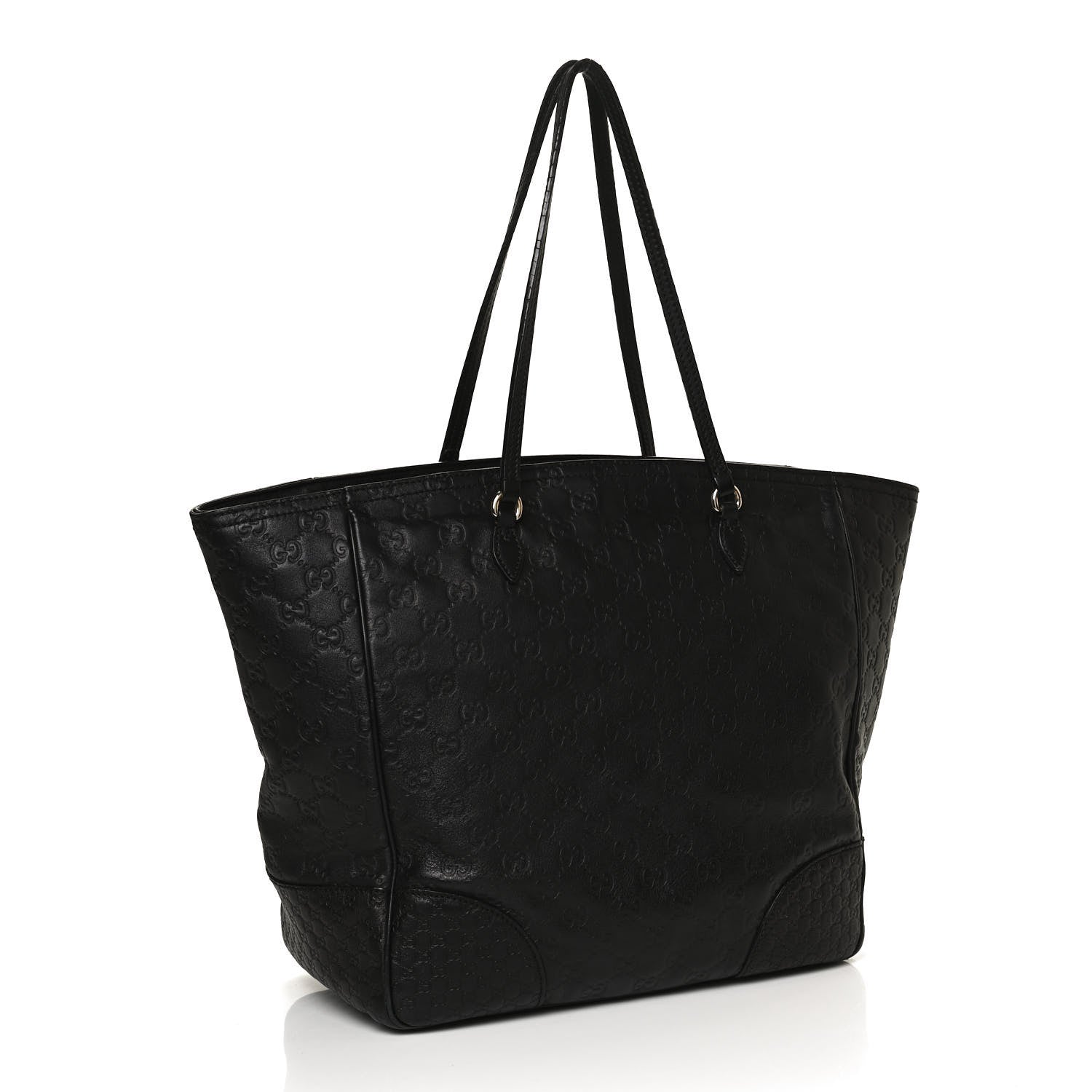 Gucci Guccissima Medium Bree Zippered Tote Black 4 of 14