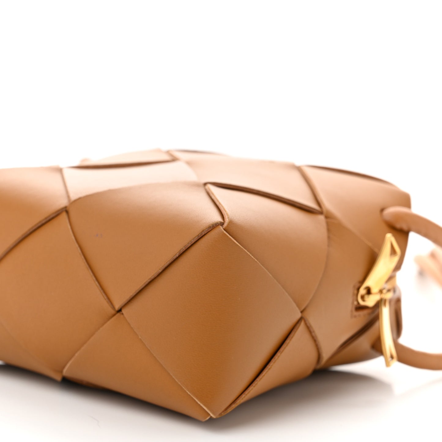 Lambskin Maxi Intrecciato Mini Cassette Camera Bag Acorn