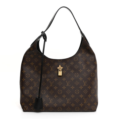 Louis Vuitton Monogram Flower Hobo Black 1 of 24
