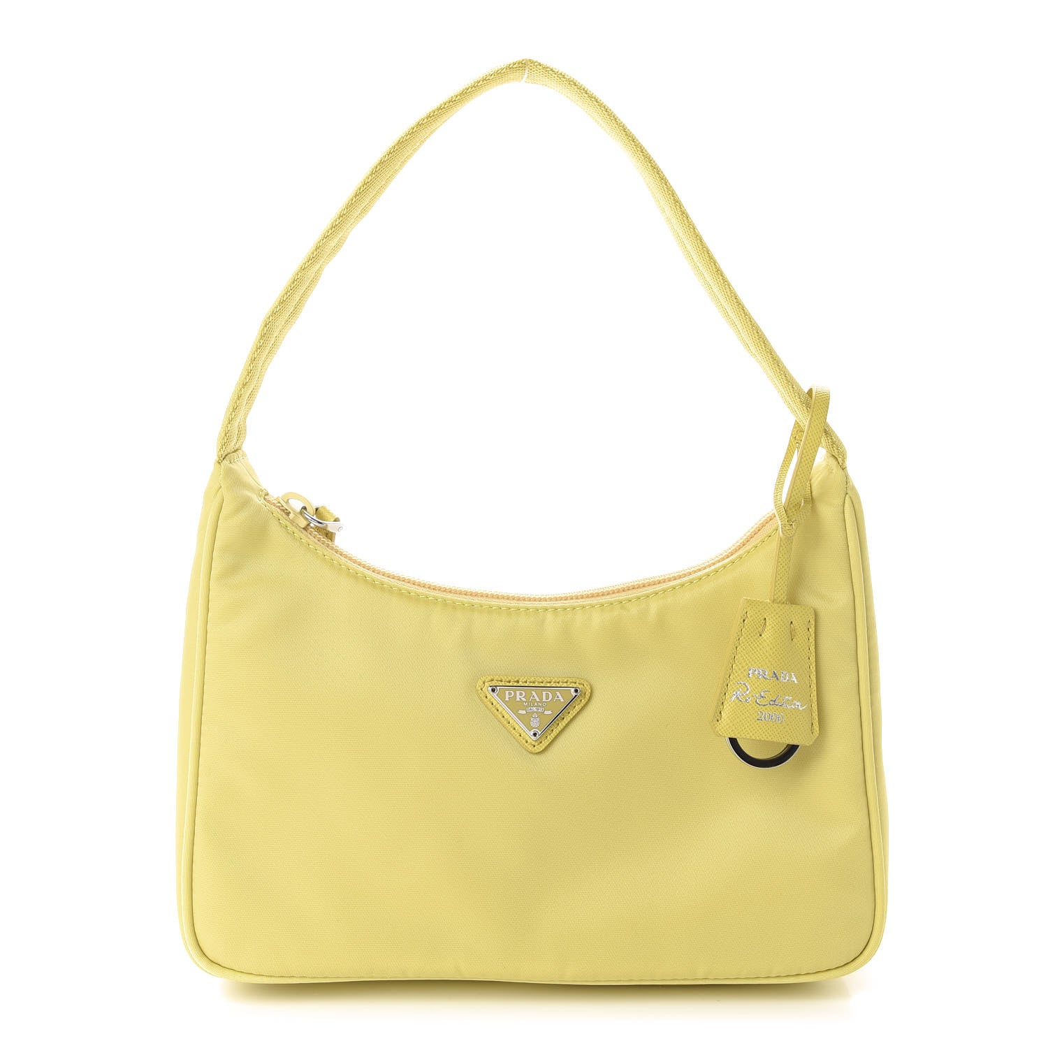 Prada Tessuto Nylon Saffiano Mini Re-Edition 2000 Bag Ananas 1 of 11