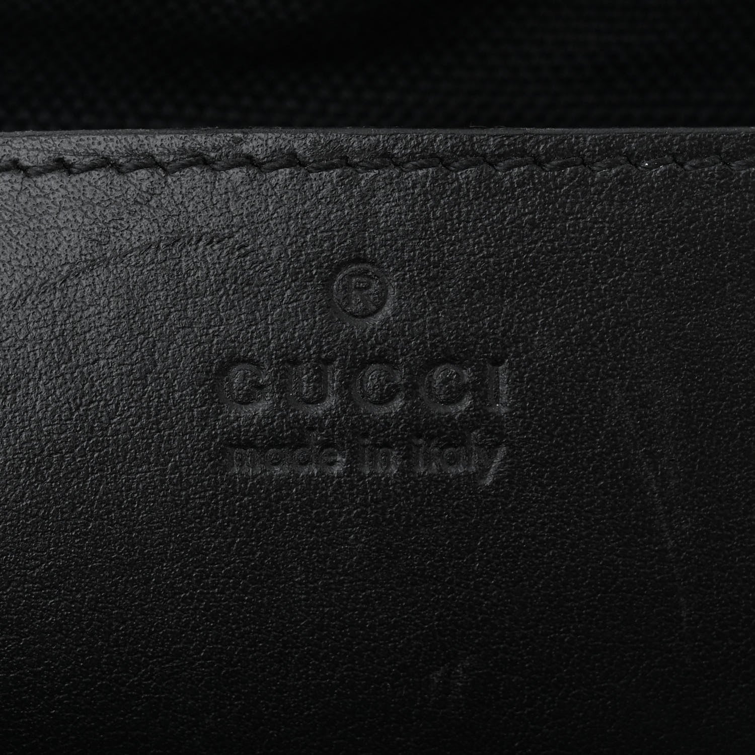 Gucci Calfskin Matelasse Monochrome Small GG Marmont Chain Shoulder Bag Black 6 of 10