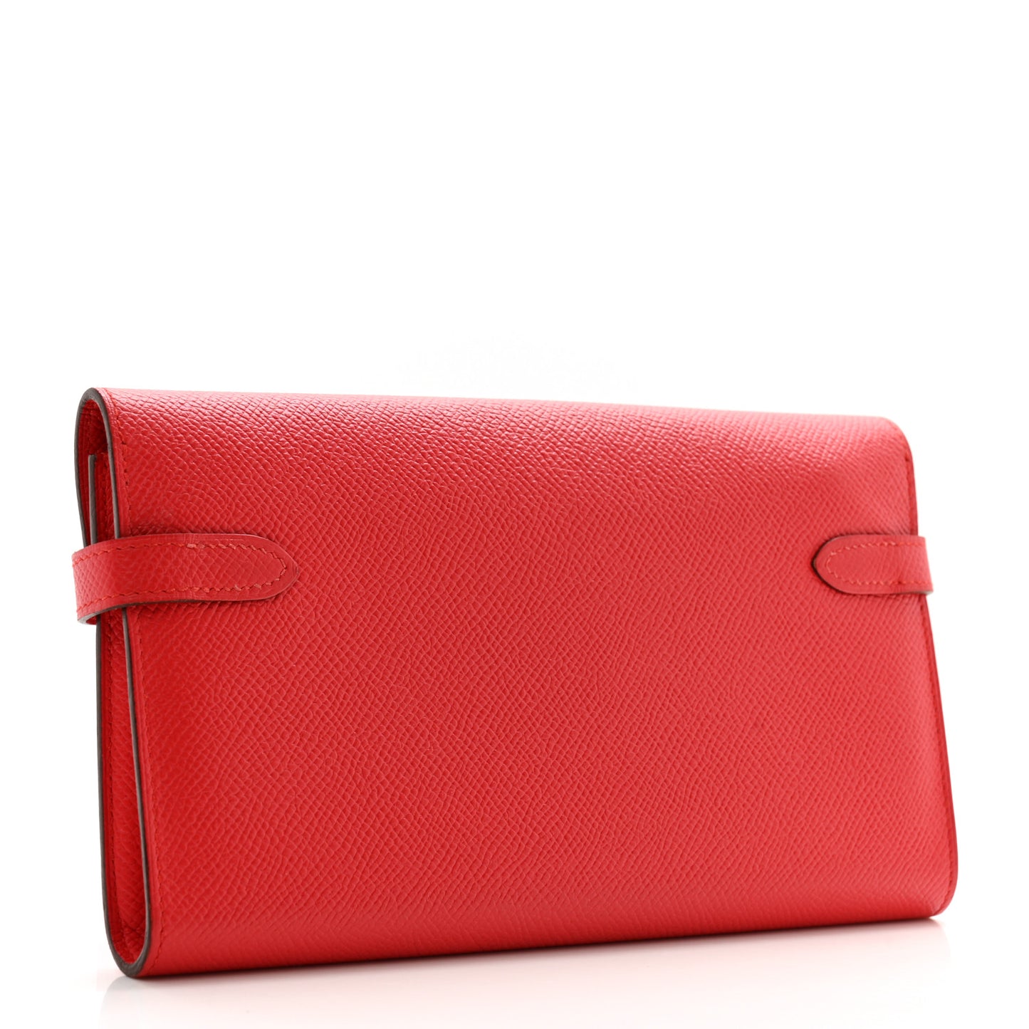 Epsom Kelly Longue Wallet Rouge Tomate