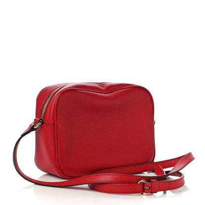 Gucci Pebbled Calfskin Small Soho Disco Bag Tabasco Red 3 of 12