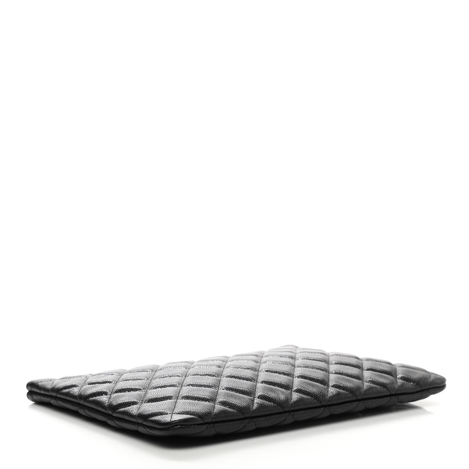 Chanel Caviar Quilted Medium Cosmetic Case Black 4 of 8
