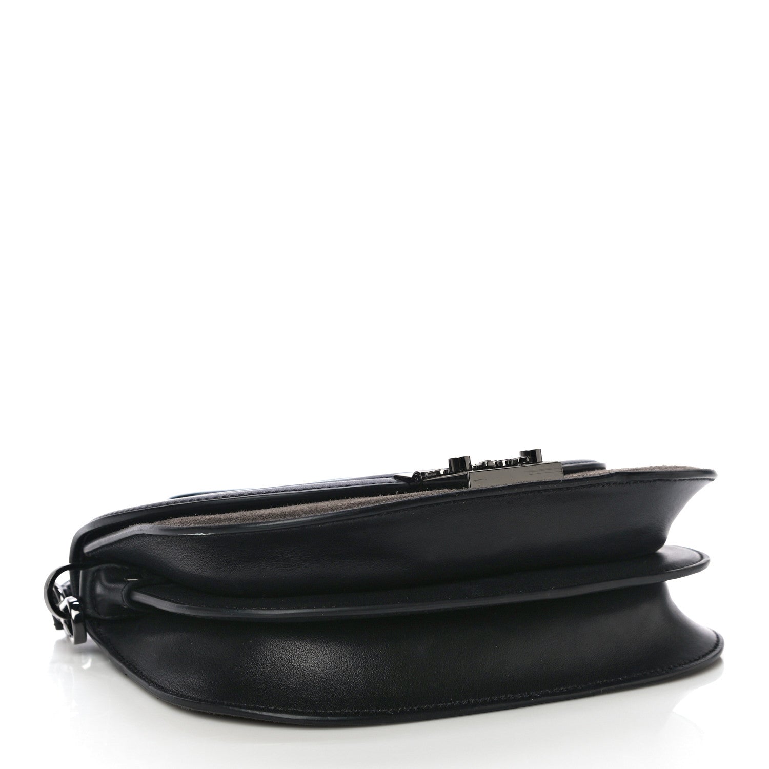MCM Suede Calfskin Trisha Small Shoulder Bag Black 4 of 16