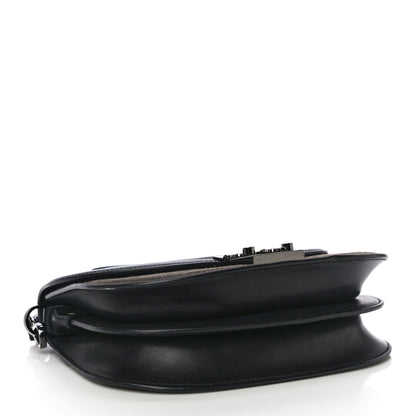MCM Suede Calfskin Trisha Small Shoulder Bag Black 4 of 16