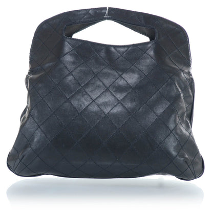 Chanel Leather Diamond Stitch Convertible Bag Black 3 of 13