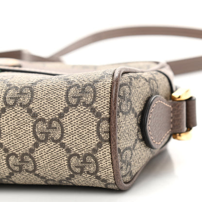 Gucci GG Supreme Monogram Web Mini Ophidia Shoulder Bag Brown 10 of 10