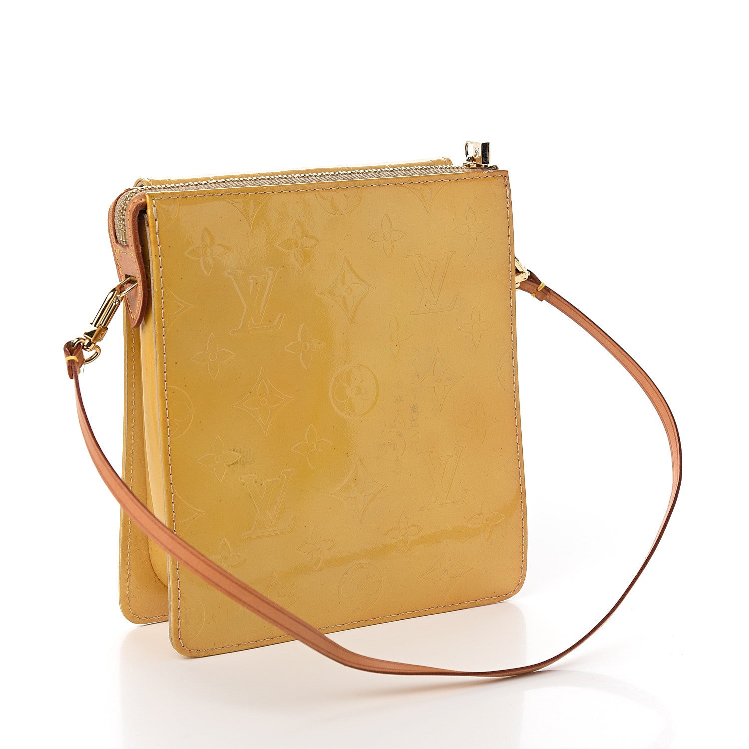 Louis Vuitton Vernis Mott Yellow 2 of 8
