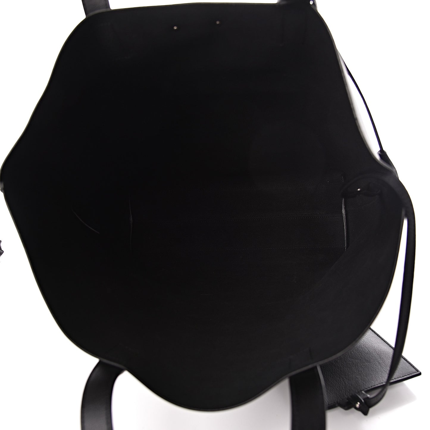 Calfskin Bold Shopping Tote Black