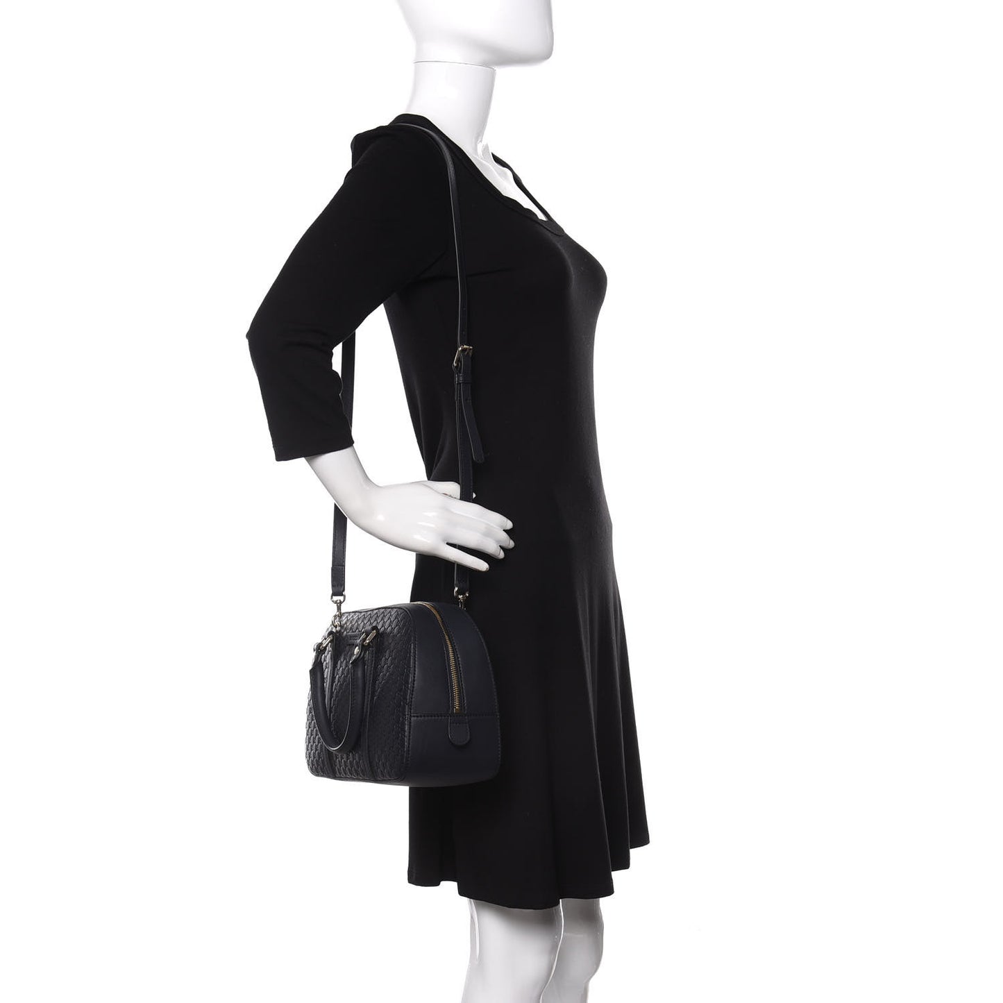Microguccissima Medium Crossbody Bag Blue
