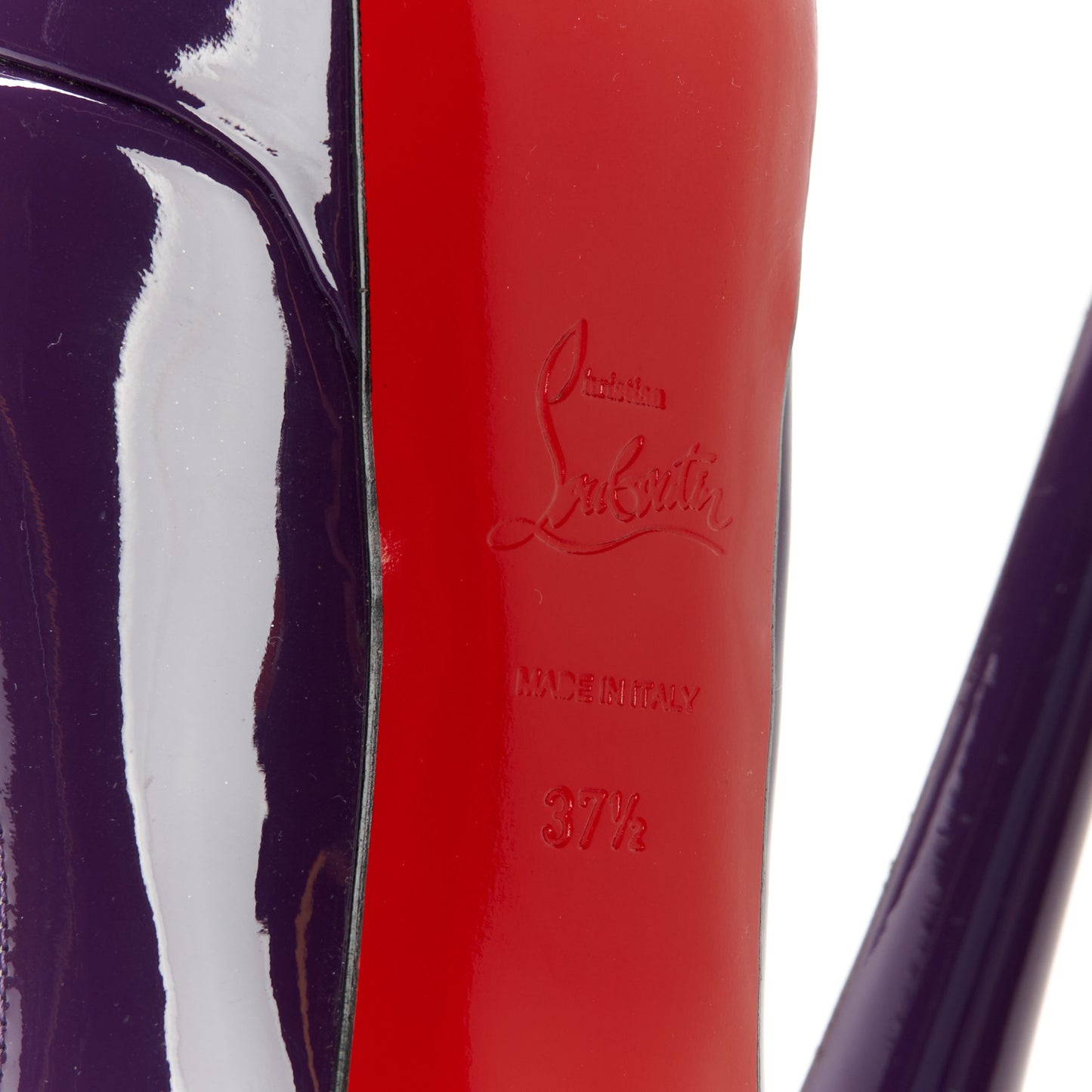 Patent Lady Peep 150 Pumps 37.5 Violet