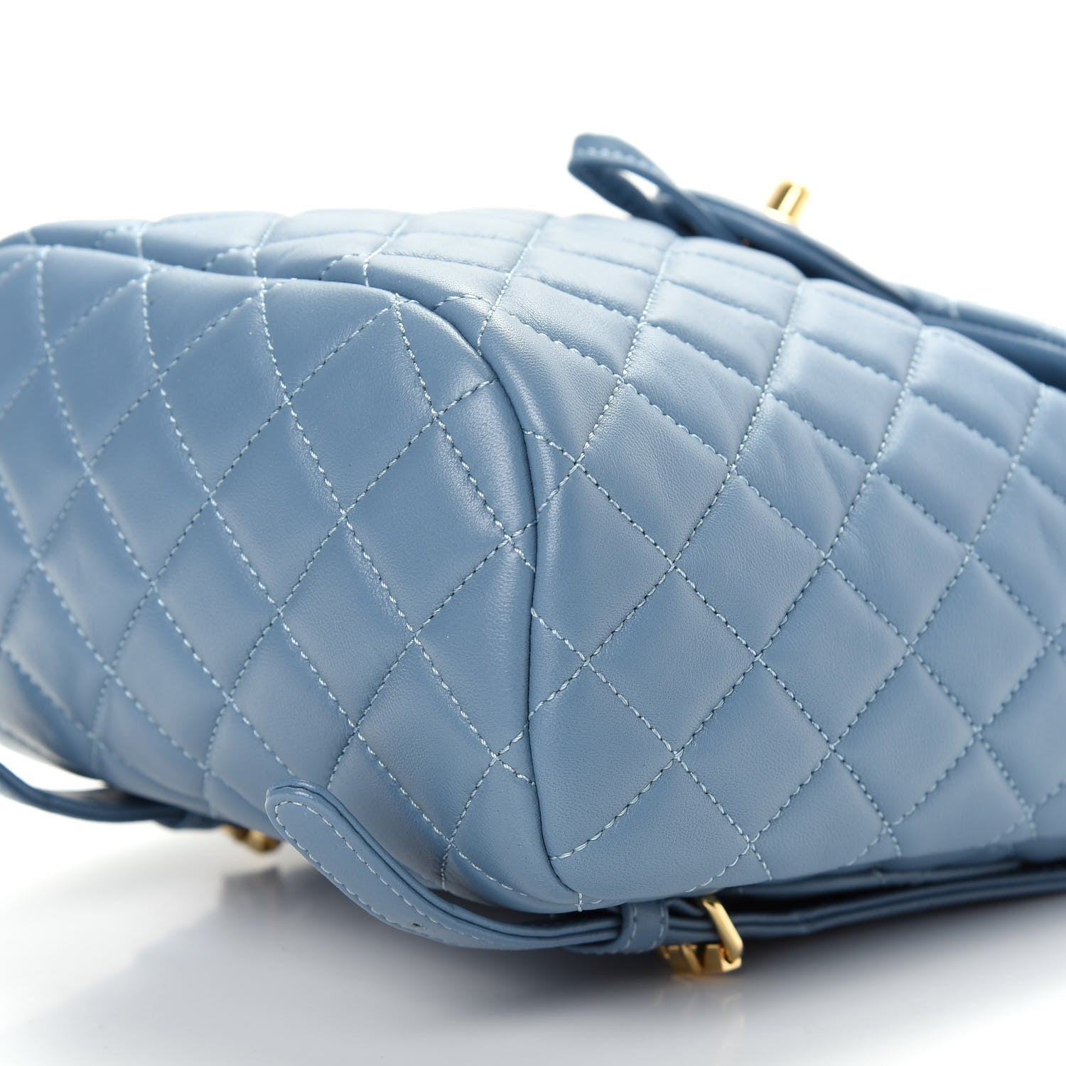 Chanel Calfskin Quilted Mini Urban Spirit Backpack Light Blue 6 of 9