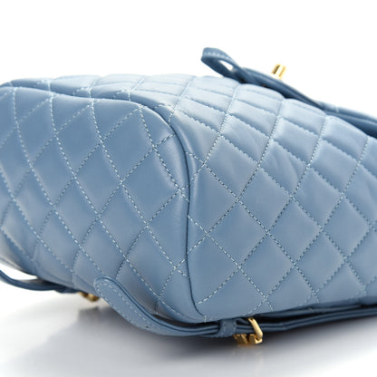 Chanel Calfskin Quilted Mini Urban Spirit Backpack Light Blue 6 of 9