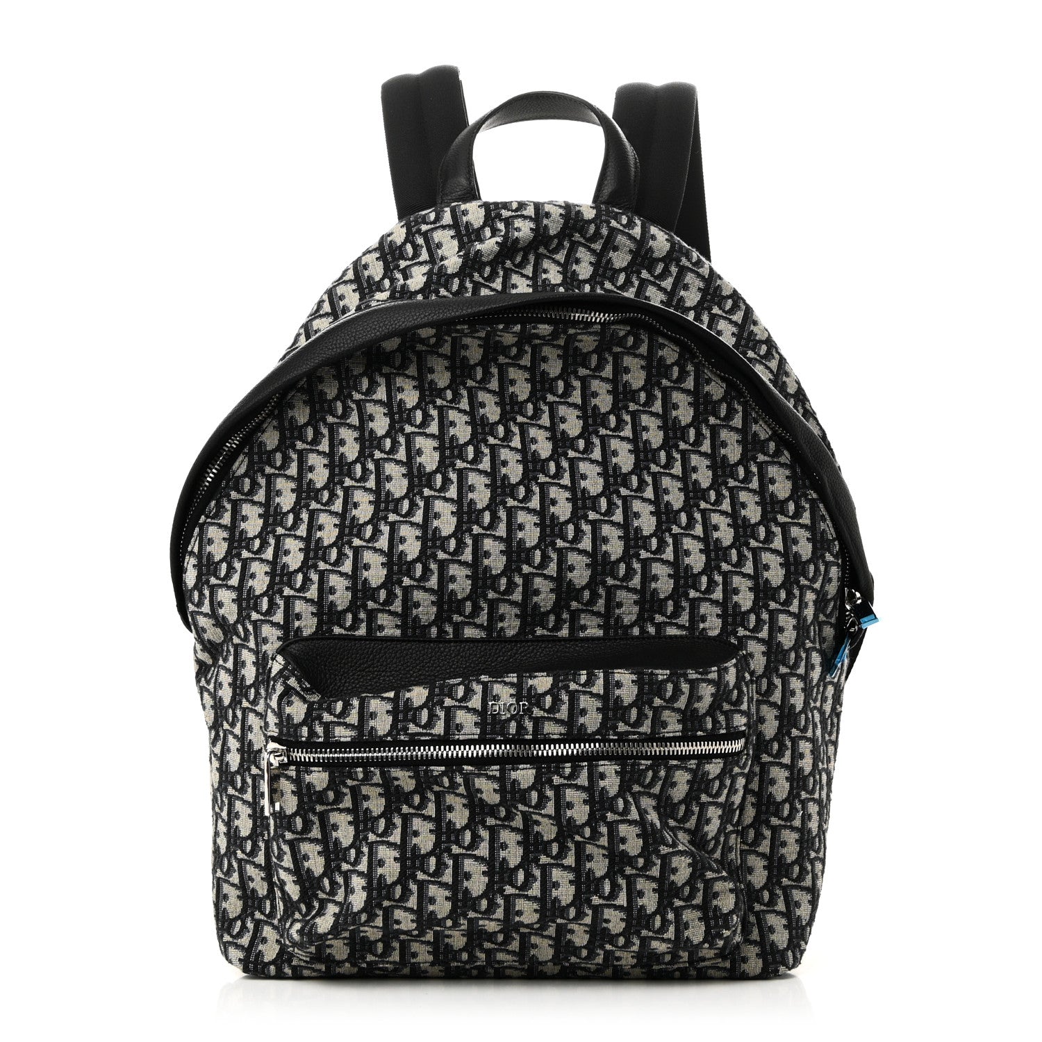 Christian Dior Oblique Calfskin Rider Backpack Beige Black 1 of 9