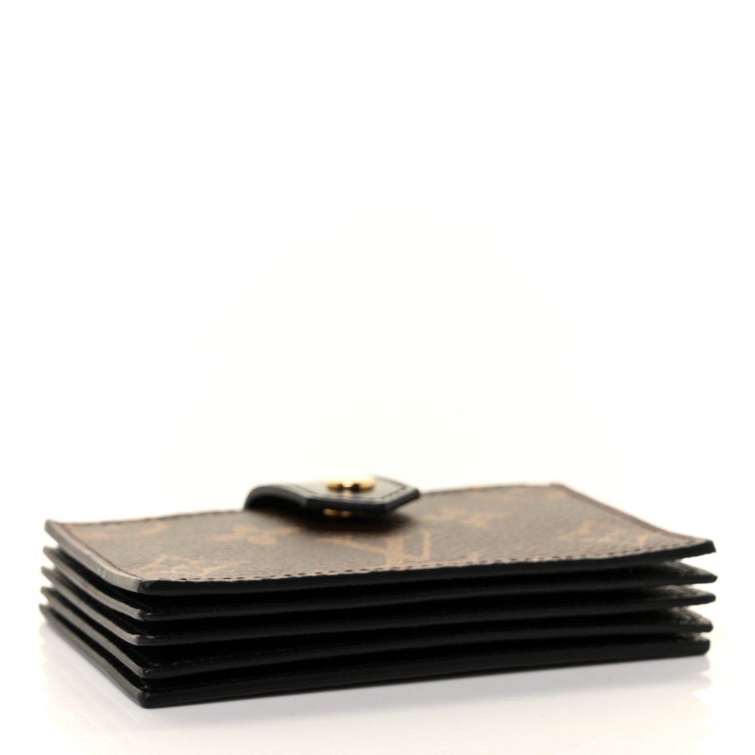 Louis Vuitton Monogram Gusset Card Holder Black 4 of 8