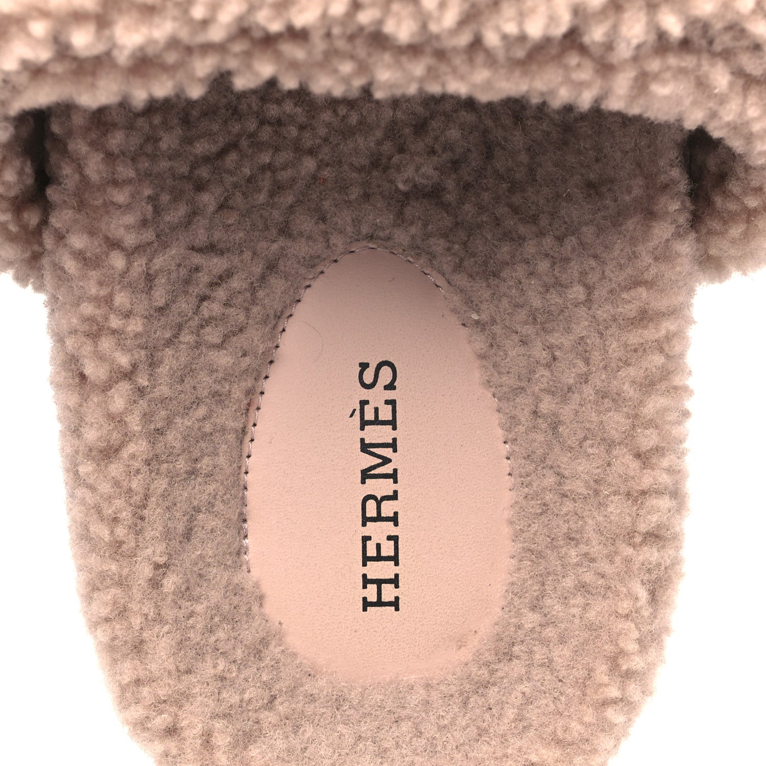 Hermes Woolskin Womens Chypre Sandals 40 Bois De Santal 7 of 8