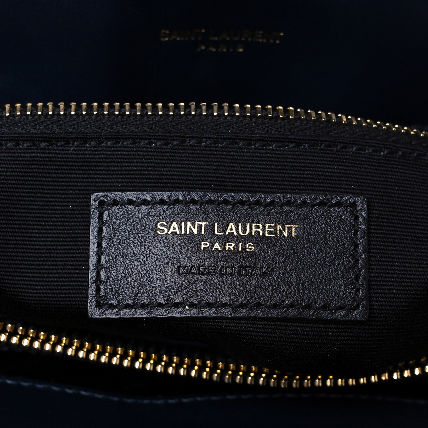 Saint Laurent Calfskin Y Quilted Monogram Medium Loulou Chain Satchel Deep Marine 7 of 11