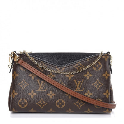 Louis Vuitton Monogram Pallas Clutch Black 1 of 10