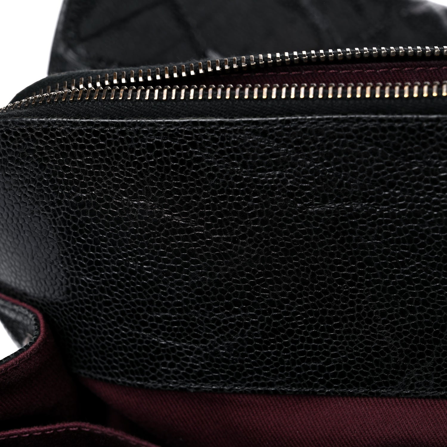 Chanel Crumpled Grained Calfskin Quilted CC Crave Tote Black 20 of 26
