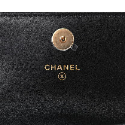 Chanel Lambskin Quilted CC Hook Card Holder Black 6 of 9