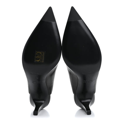 Hermes Nappa Lover 80 Slingback Pumps 36 Black 6 of 9