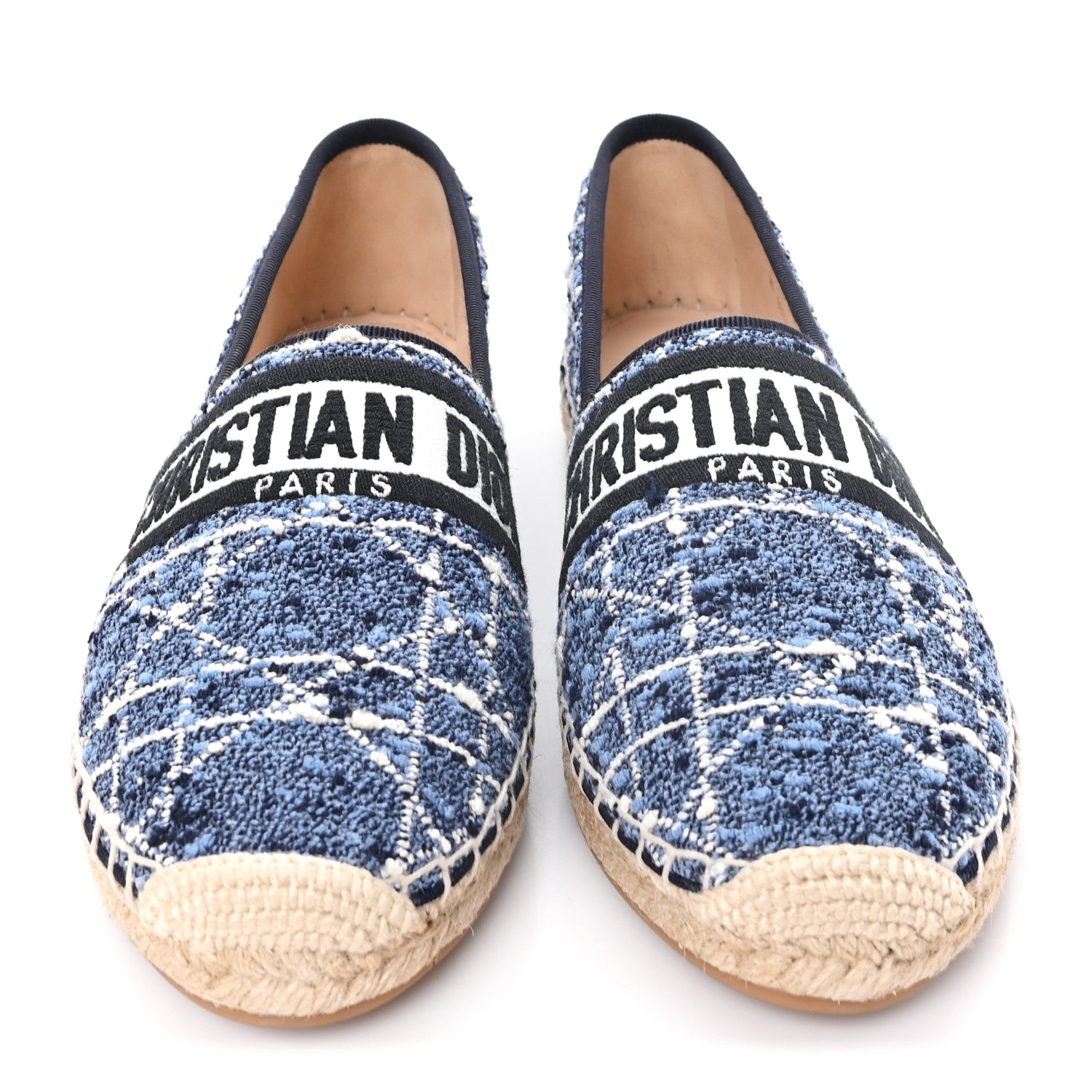 Christian Dior Embroidered Toile De Jouy Granville Espadrille 41 Denim 3 of 10