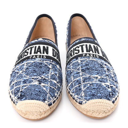 Christian Dior Embroidered Toile De Jouy Granville Espadrille 41 Denim 3 of 10