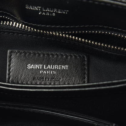 Saint Laurent Calfskin Y Quilted Monogram Toy Loulou Crossbody Bag Black 7 of 10
