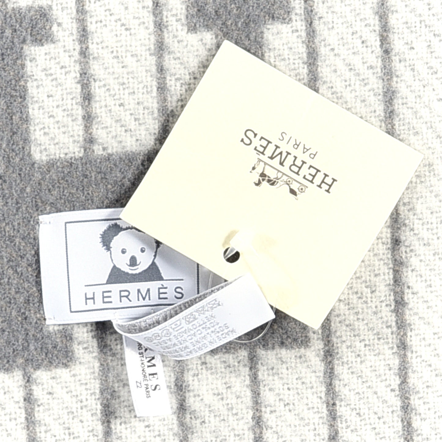 Wool Cashmere Avalon Passe-Passe Blanket Naturel