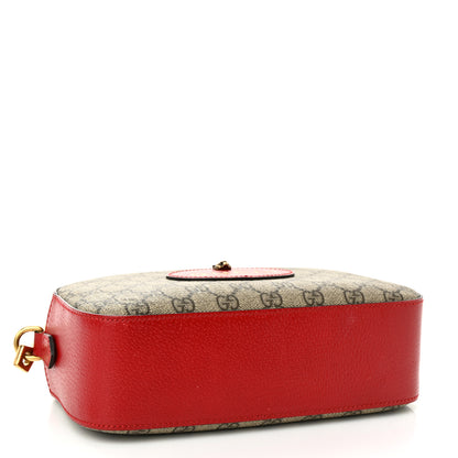 Gucci GG Supreme Monogram Web Neo Vintage Shoulder Bag Beige Red 4 of 10