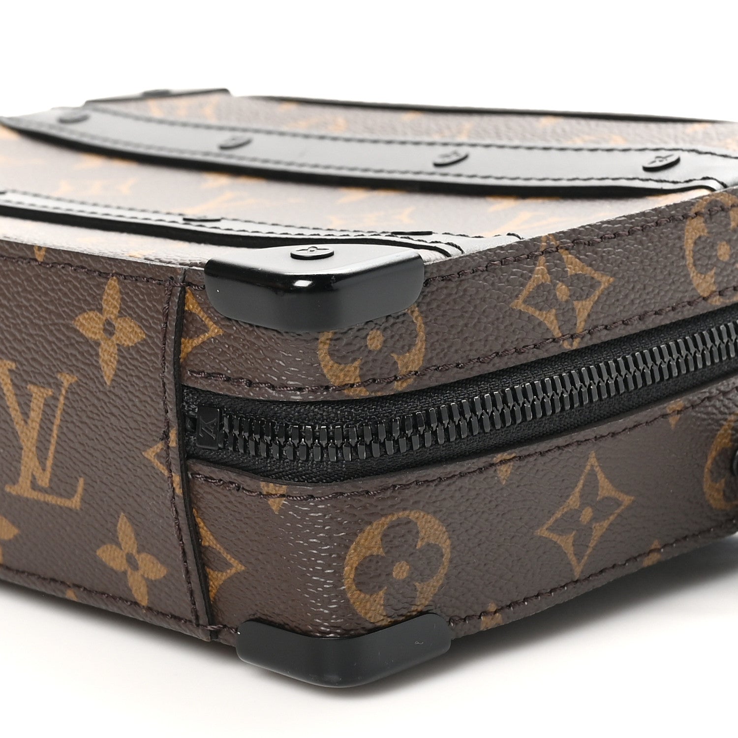 Louis Vuitton Monogram Macassar Handle Soft Trunk Black 9 of 10
