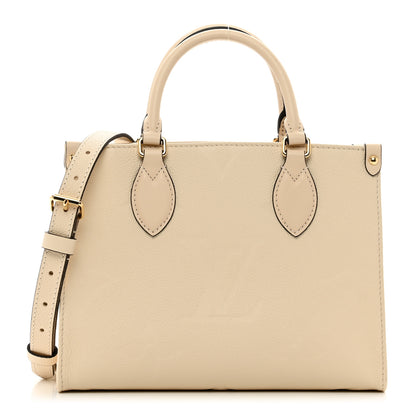 Louis Vuitton Empreinte Monogram Giant Onthego PM Cream Beige 1 of 9